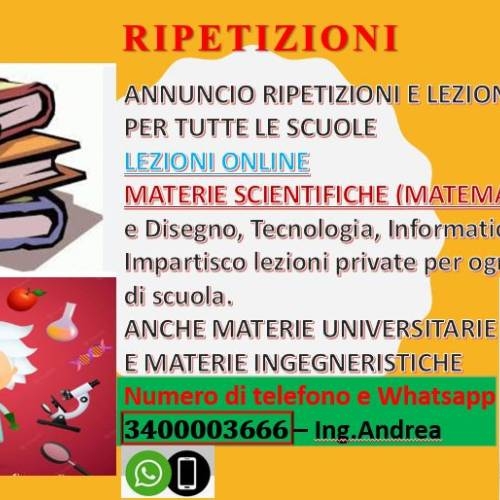 LEZIONI E RIPETIZIONI PRIVATE