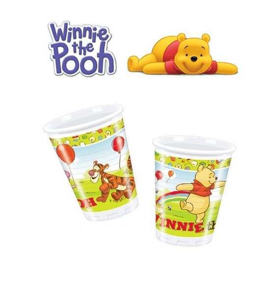 Bicchieri Winnie the Pooh, paio di bicchieri, per bambini -  Italia