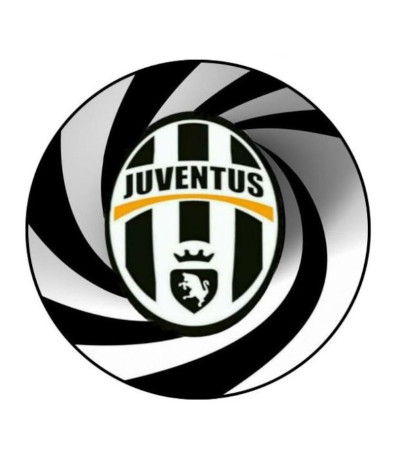 Cialda - Ostia per torte Juventus - Anche personalizzabile! Anche A3!