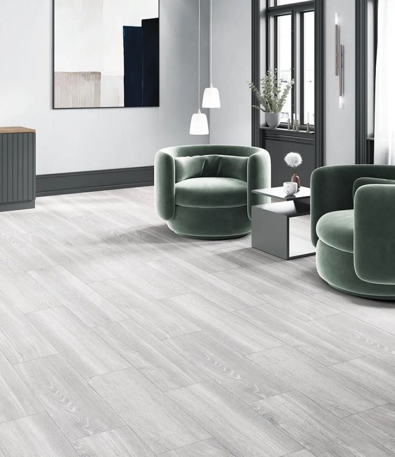 Gres Porcellanato ASH BIANCO 18x63 cm effetto legno