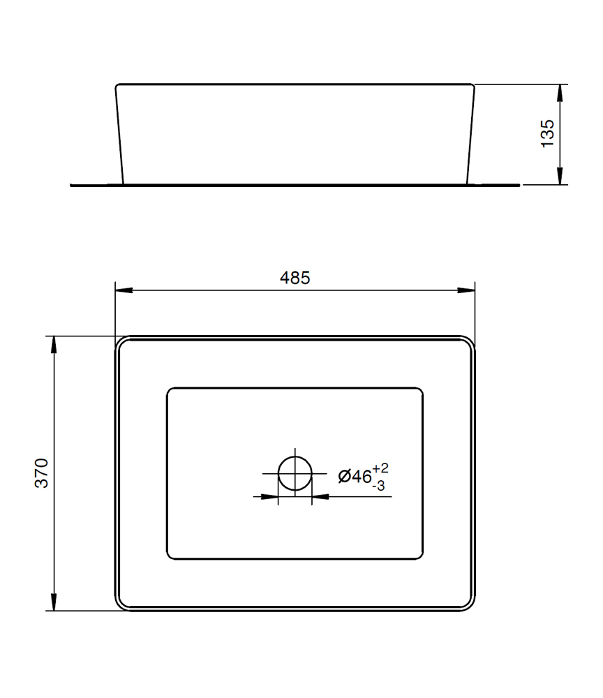 Lavabo da appoggio 60x40 cm BRELA ovale soprapiano bianco lucido