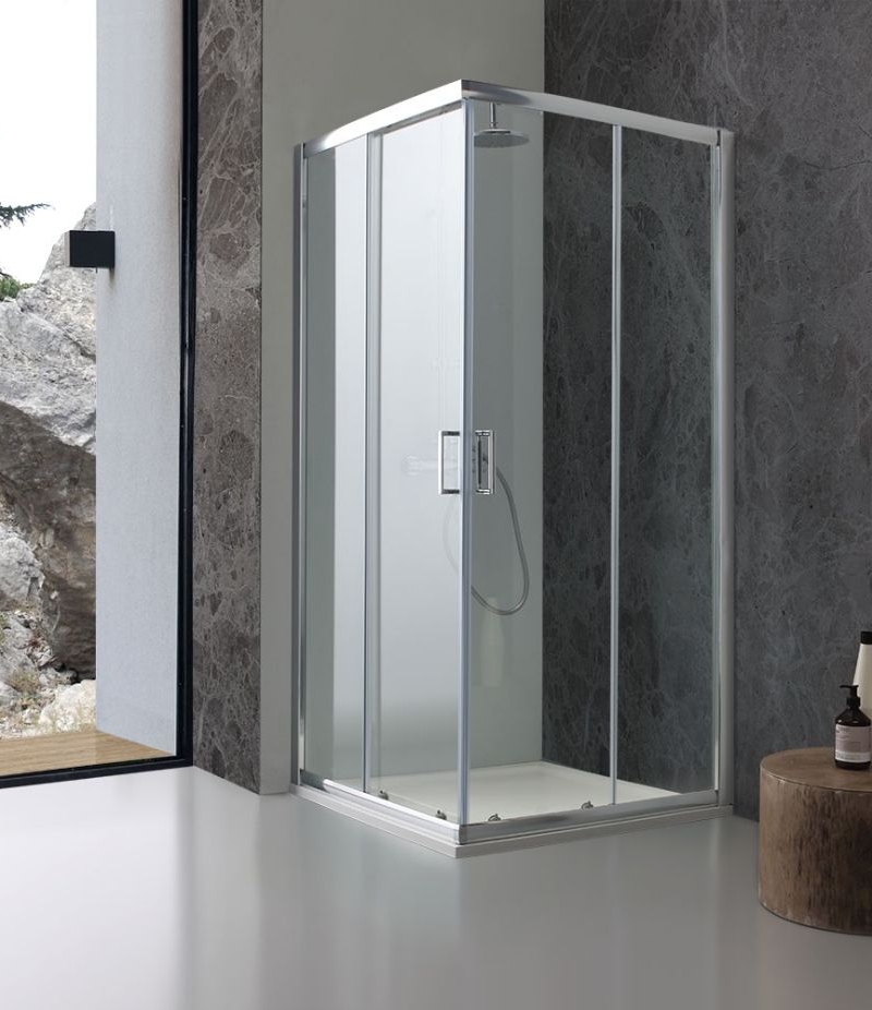 BOX DOCCIA GIADA 80X80 TRASPARENTE PORTE