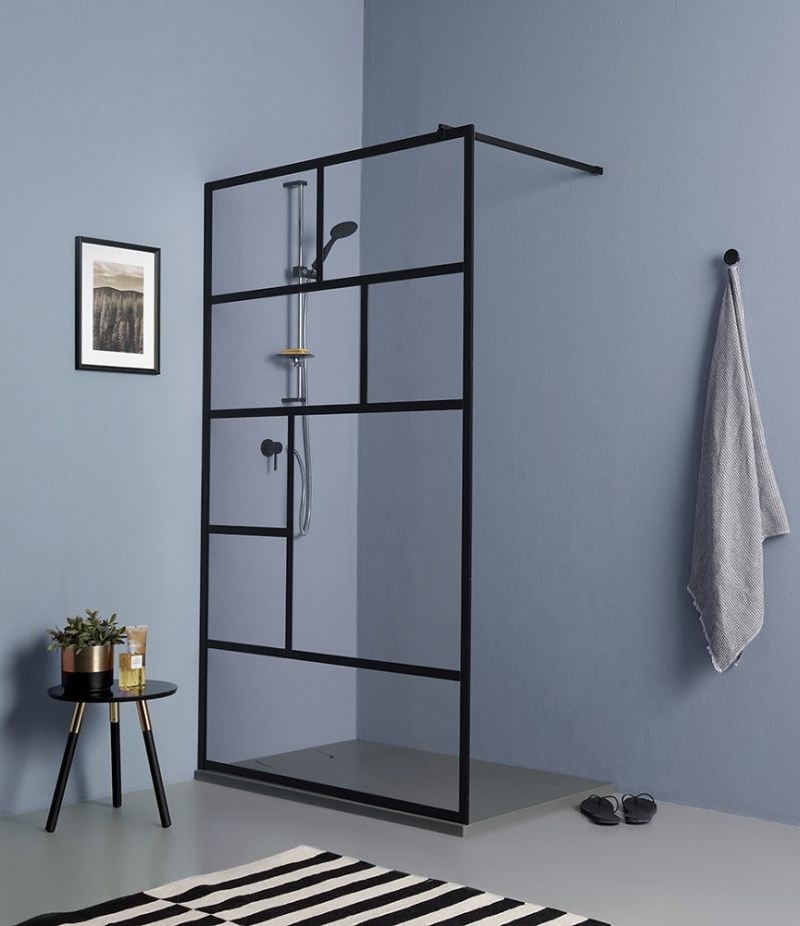 WALK-IN CM 100CM TR NERO