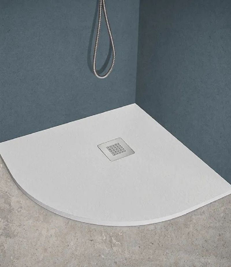 PIATTO DOCCIA 90x90 SEMICIRCOLARE  H2,8 MARMORESINA ULTRA FLAT