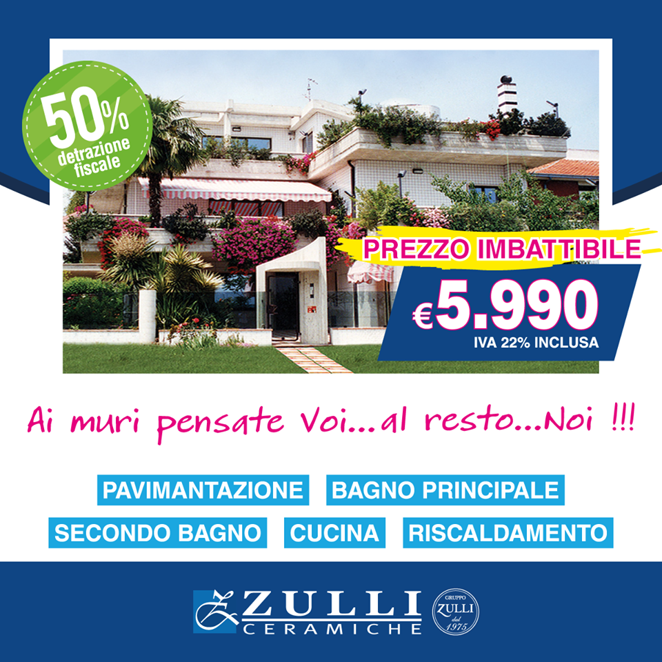 Zulli Ceramiche Srl Foggia.Offerta Casa Completa Zulli Ceramiche Shop