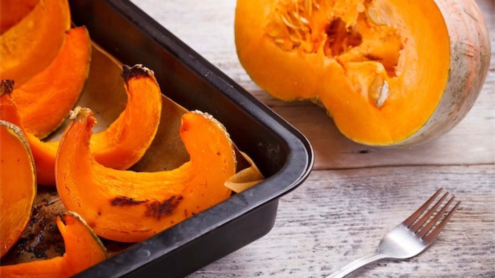 ZUCCA AL FORNO. Ricetta flash